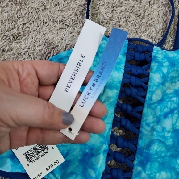 Lucky Brand Reversible Bikini Top - Picture 8 of 8